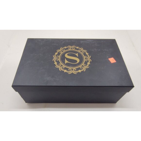 Snover AL6-13 Men's Black Leather Ankle Boots Premium Dress Footwear - Picture 3 of 16